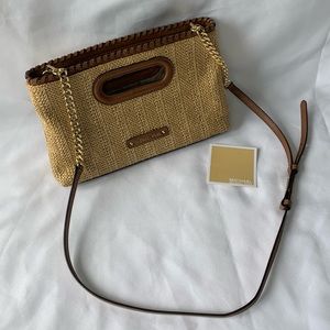 Michael Kors Straw Crossbody or Clutch Handbag